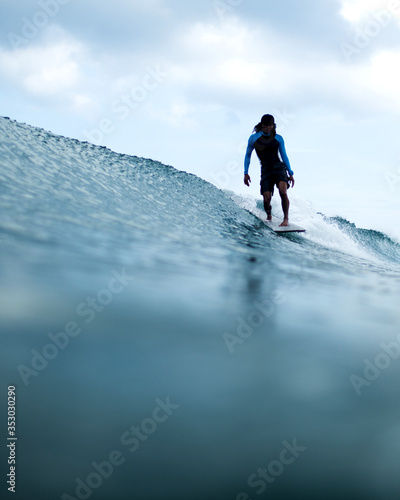 surfer riding a wave