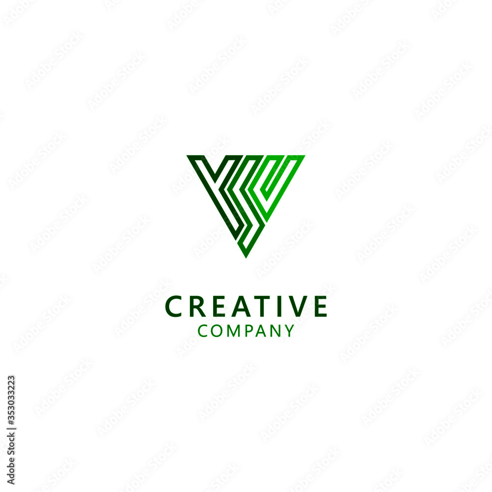 Simple Luxury Letter Y S and C Creative Logo Simple Luxury Letter Y S and C Creative Logo