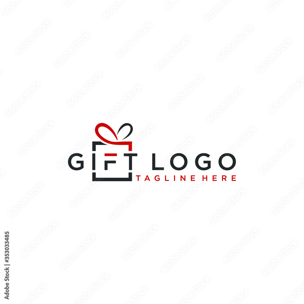 gift logo vector template download modern design gift logo vector template download modern design