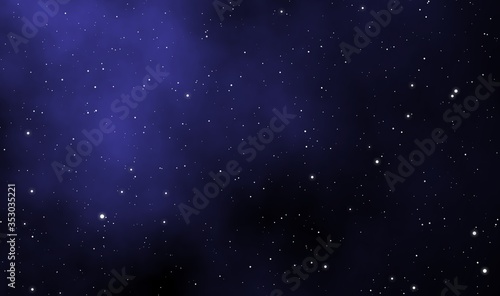 Space scape illustration graphic background