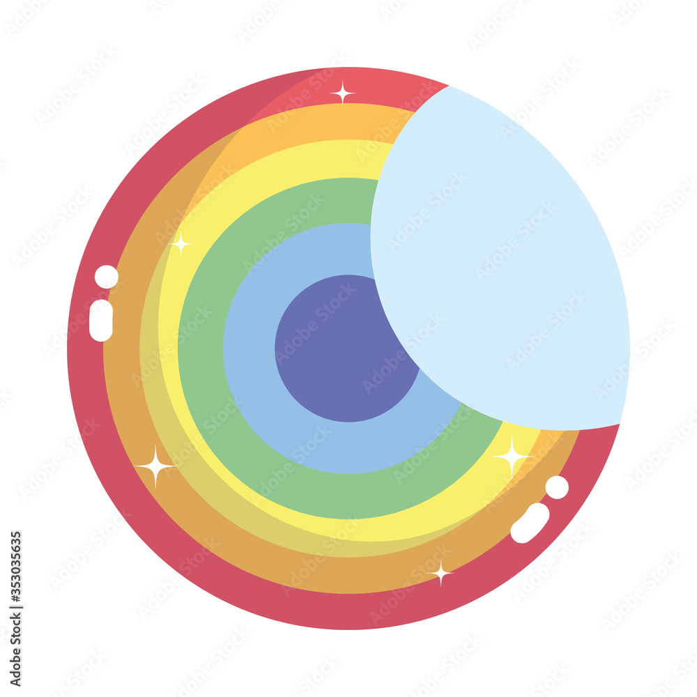 Obraz premium Isolated lgtbi seal stamp vector design