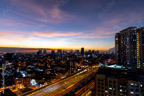 Manila City Landscape In Quarantine, Manila, Philippines, Apr 28, 2020