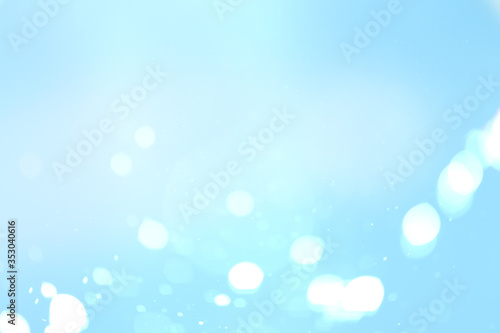 Blue abstract bokeh soft light gradient for background and wallpaper. Blurred background
