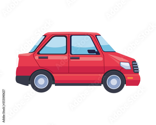 car transport vehicle isolated icon