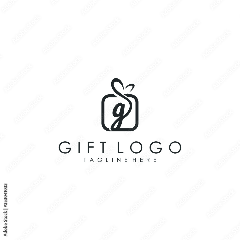 gift logo vector template download modern design gift logo vector template download modern design