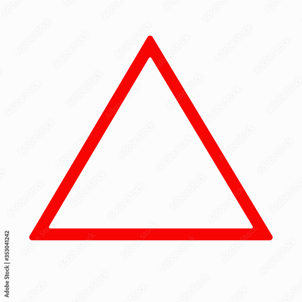 Danger Triangle Blank Traffic Road Sign, Vector Illustration, Isolate On White Background Label. EPS10 Danger Triangle Blank Traffic Road Sign, Vector Illustration, Isolate On White Background Label. EPS10