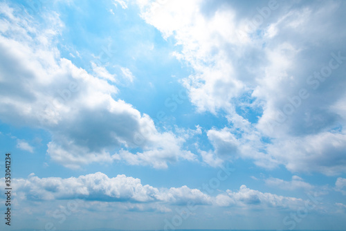 Sunny blue sky and white clouds landscape © Steve