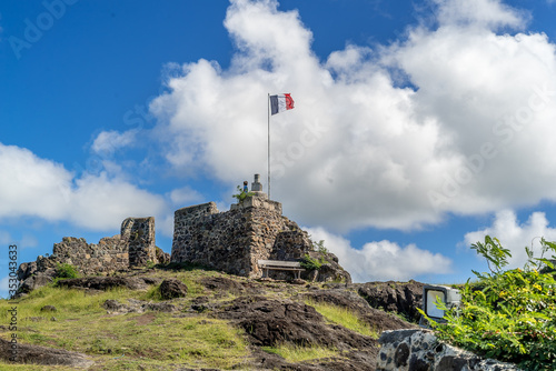 French flag flying high in Fort Louis st.martin photo