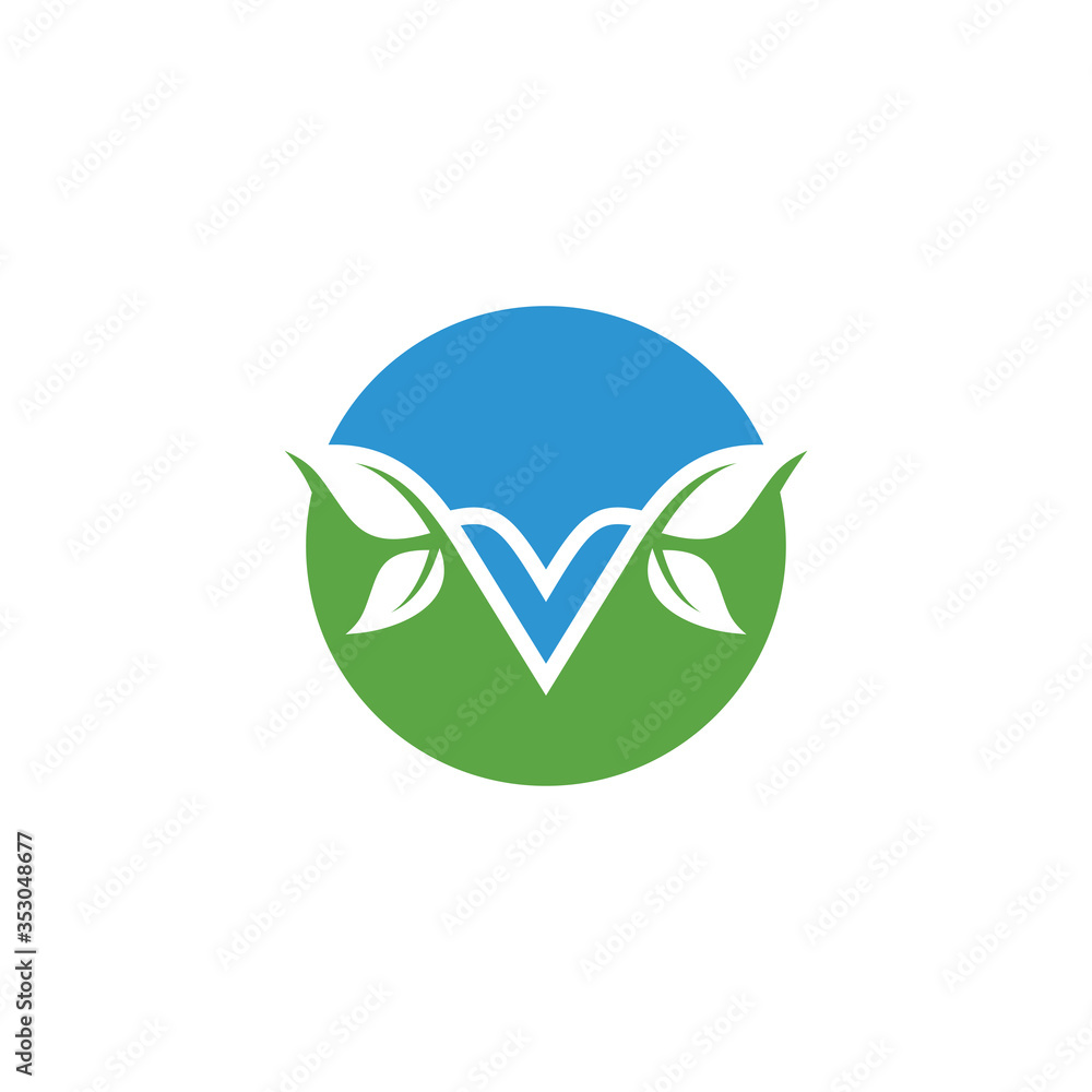 Letter V logo design template - vector Letter V logo design template - vector