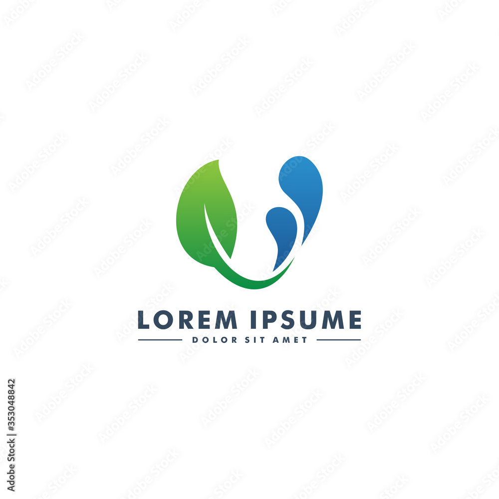 Letter V logo design template - vector Letter V logo design template - vector