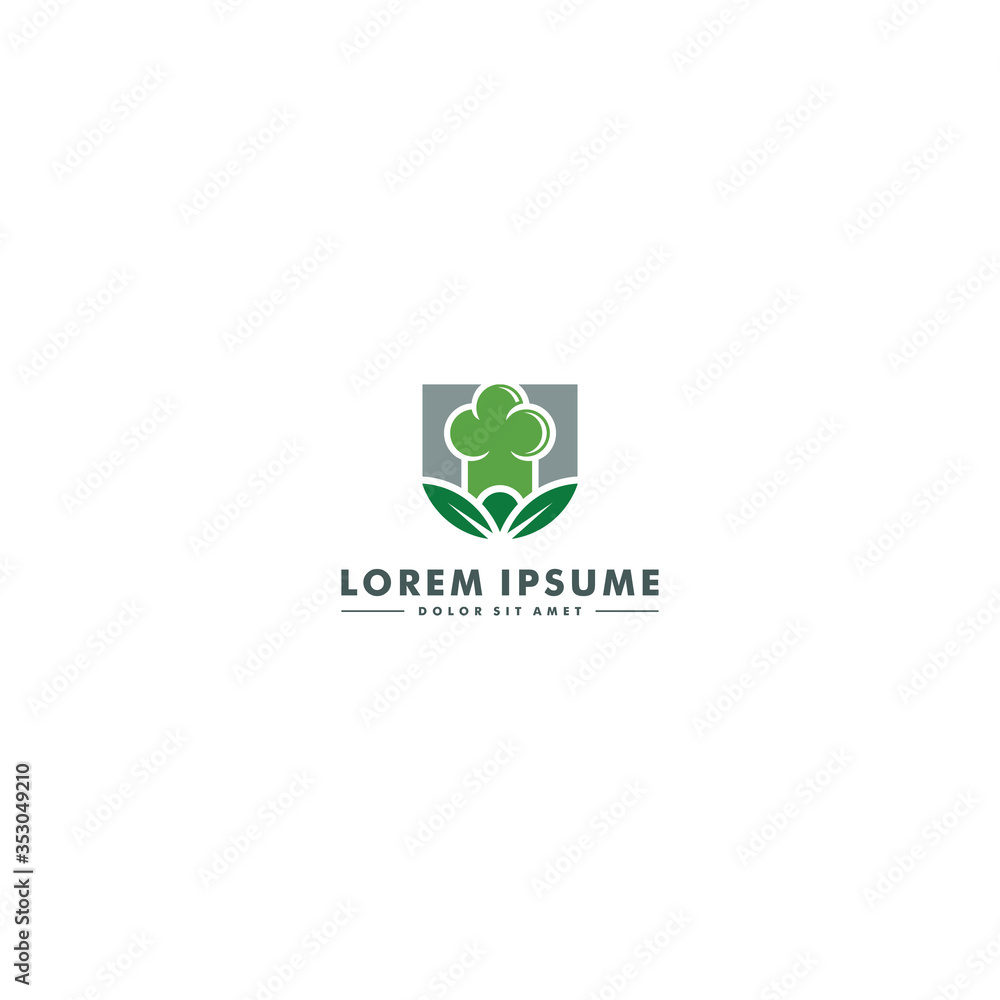natural food logo template, cooking icon design - vector natural food logo template, cooking icon design - vector
