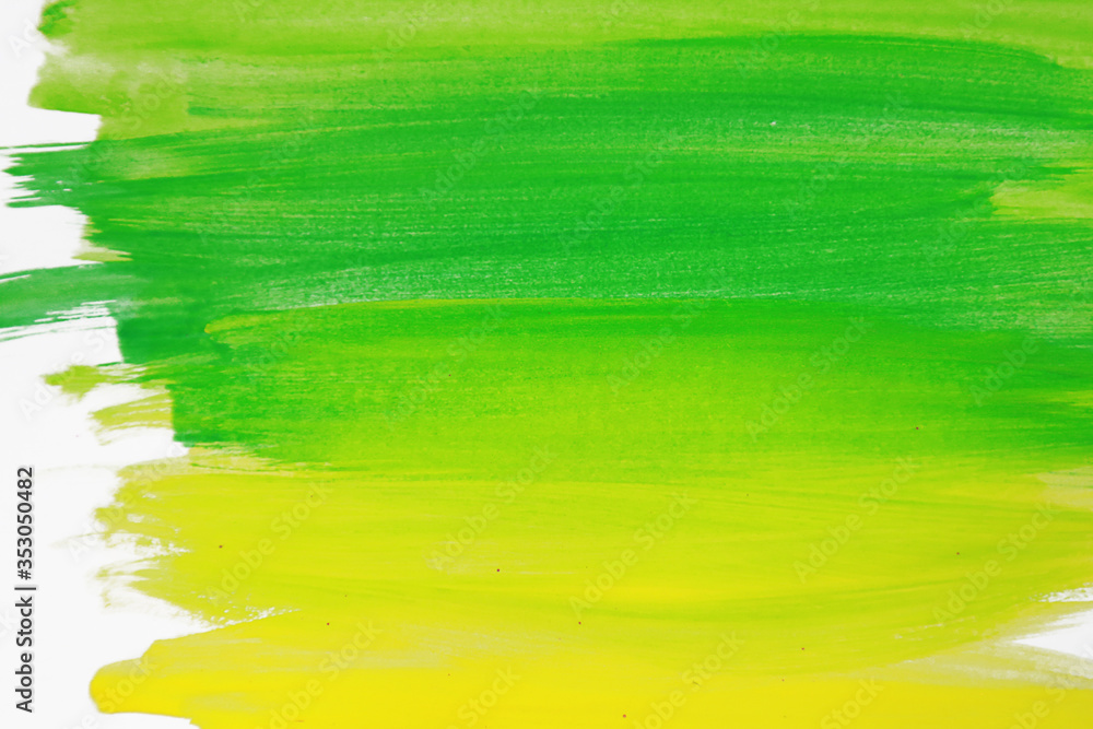 Watercolor background Green yellow Art form