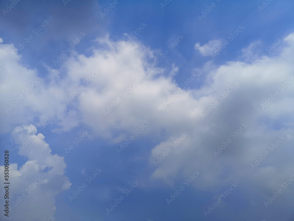 Altostratus white clouds in the blue sky natural background beautiful nature environment space for write Altostratus white clouds in the blue sky natural background beautiful nature environment space for write