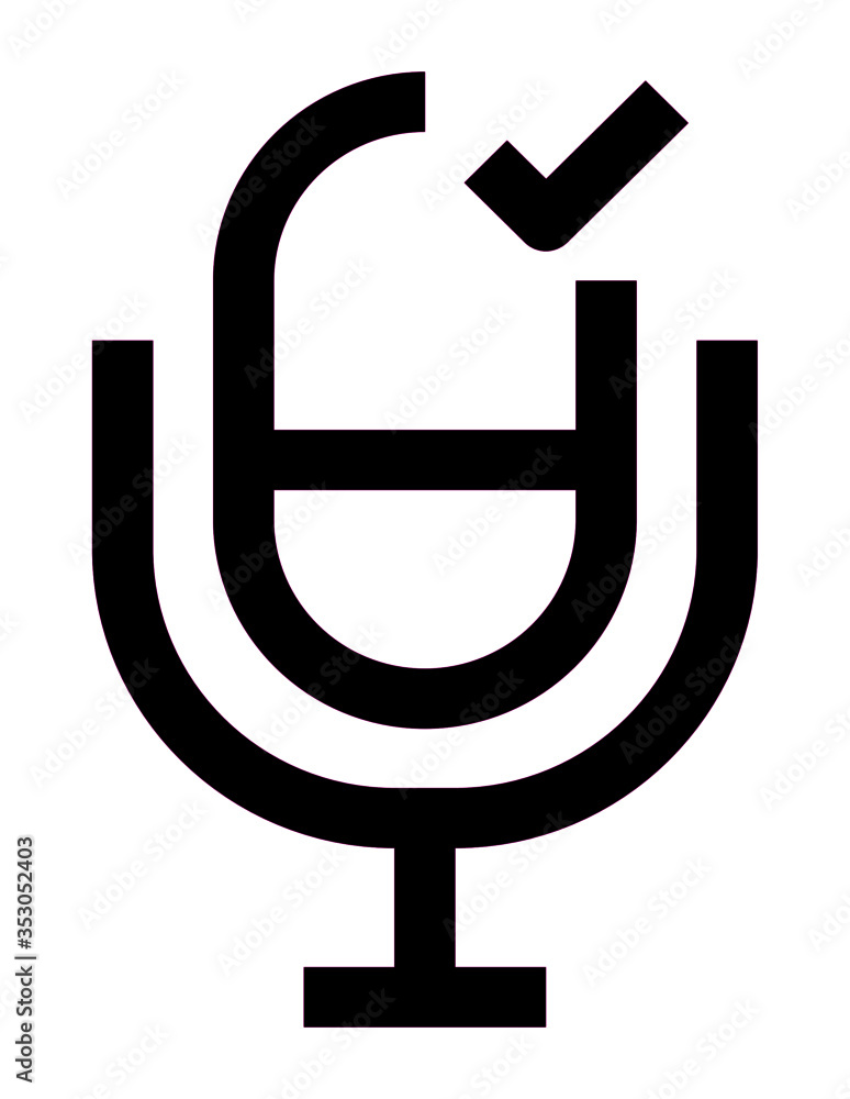 microphone icon vector for web and app microphone icon vector for web and app