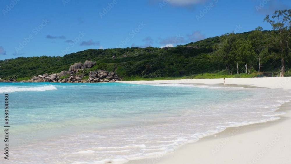 tropical seychelles island