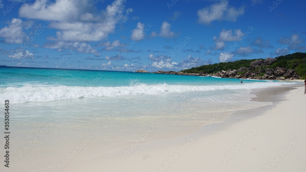 tropical seychelles island