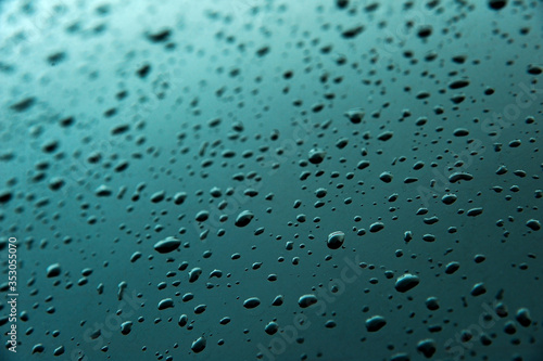 Abstract Background of raindrop early morning after heavy rain