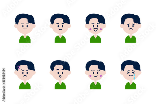 男性のアイコンセット