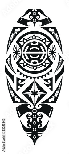 Maori Tattoo Design Pattern