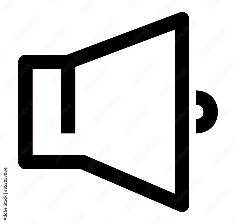 Speaker icon vector for web and app Speaker icon vector for web and app
