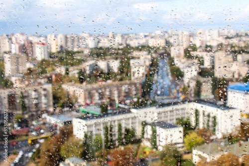 Fototapeta Naklejka Na Ścianę i Meble -  Kyiv city panoramic view 