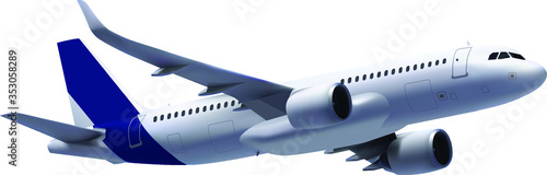 airplane isolated on white