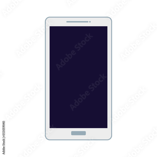 mobile phone, smartphone device on white background vector illustration designs