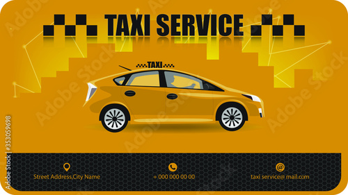 Design for business card taxi.