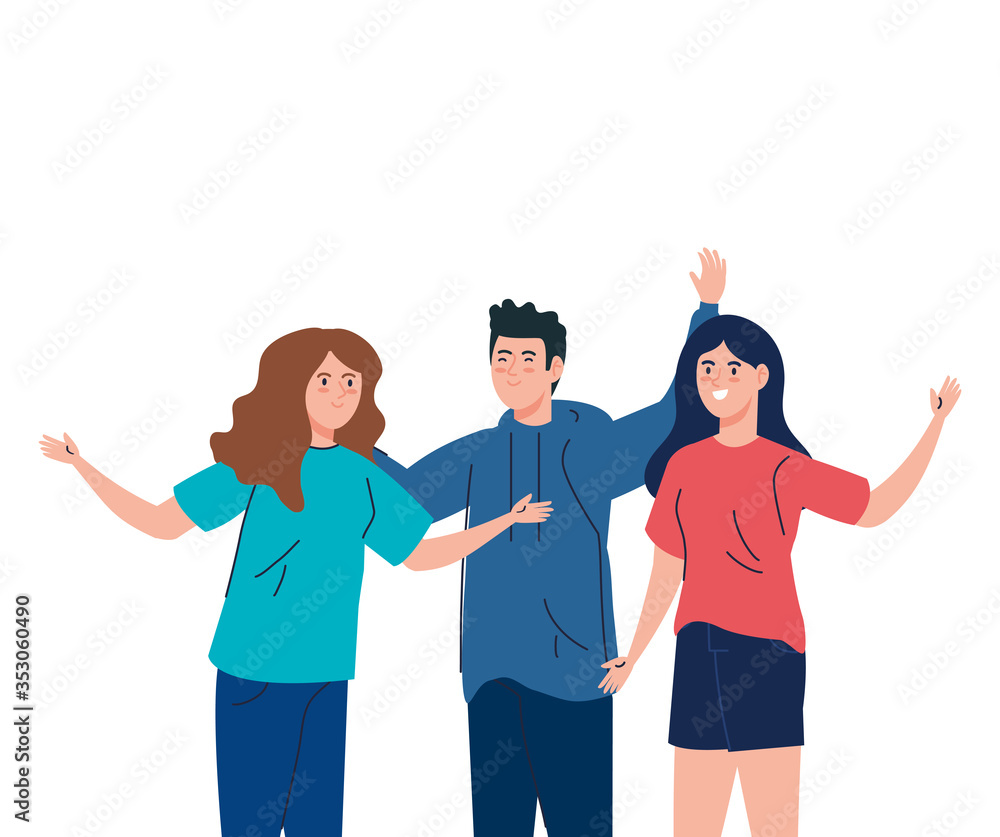 man and women together, happy, people, happiness and friendship, male and female characters vector illustration design man and women together, happy, people, happiness and friendship, male and female characters vector illustration design