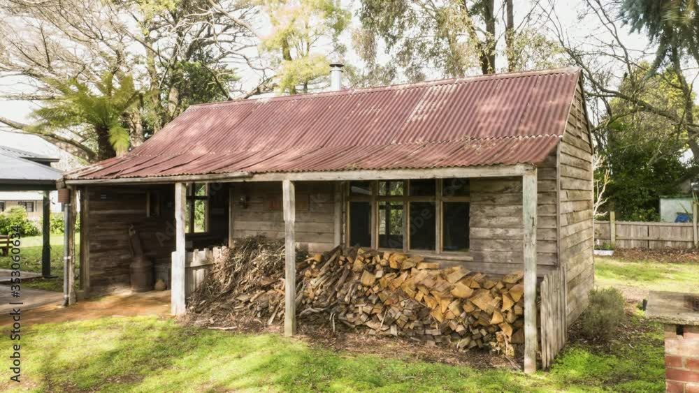 Timelapse of an old miner's shack in Trentham, Victoria, Australia Timelapse of an old miner's shack in Trentham, Victoria, Australia