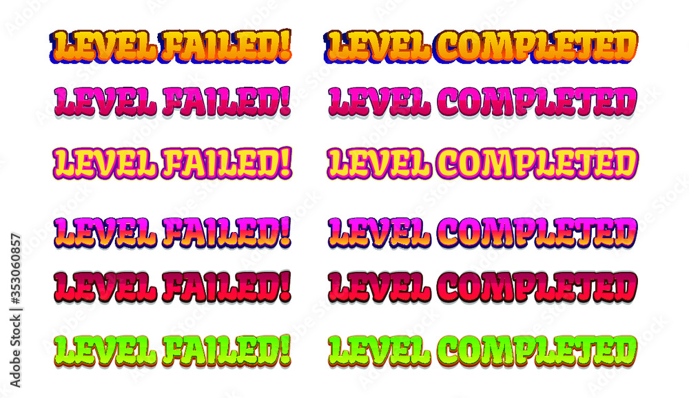 Obraz premium Cartoon Game Font - Developing Mobile Games