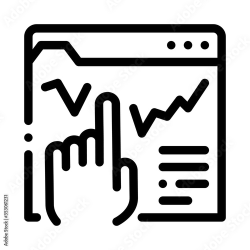 business promotion folder icon vector. business promotion folder sign. isolated contour symbol illustration