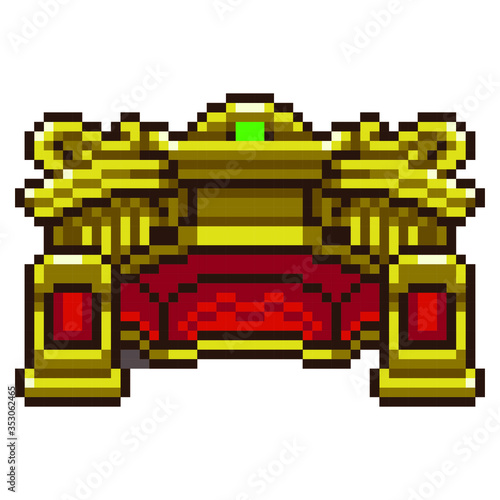 retro 8bit throne game asset