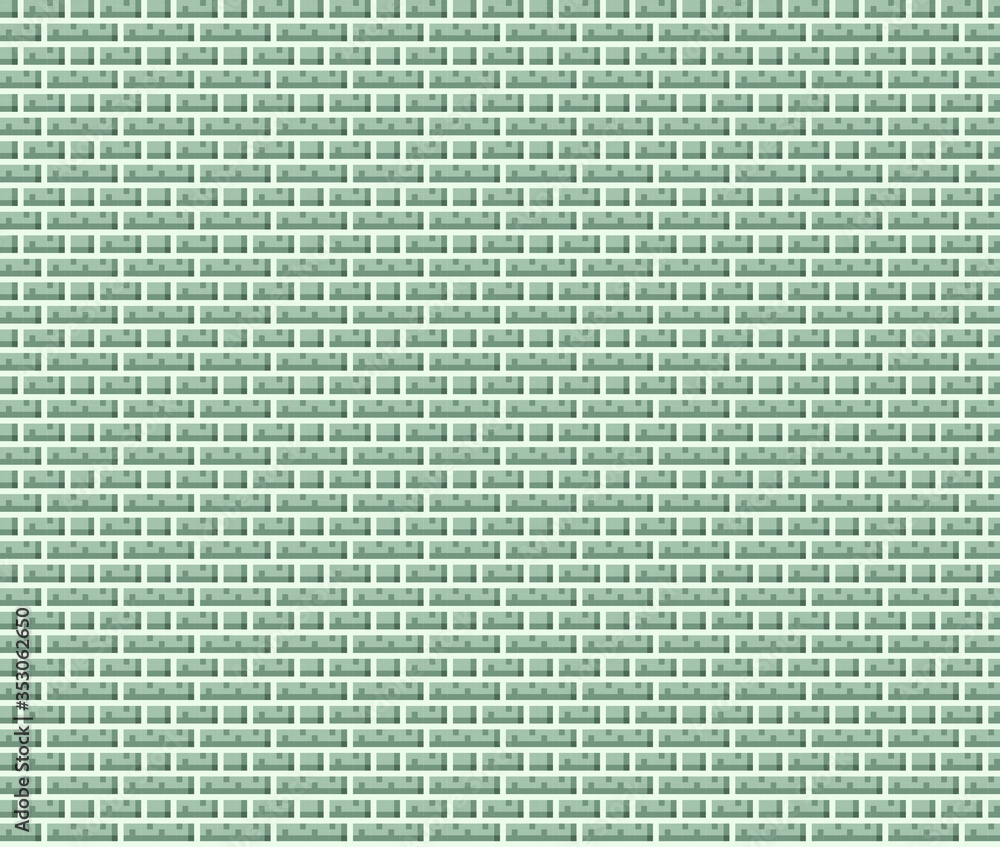 Fototapeta premium Retro 8bit Pixel Wall seamless texture