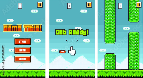 Platformer Game Template - GUI KIt
