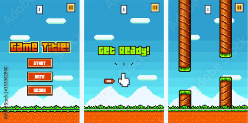 Platformer Game Template - GUI KIt