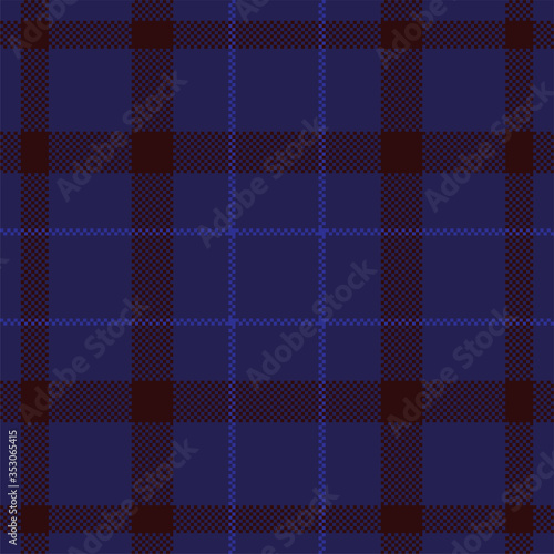 Pixel background vector design. Modern seamless pattern plaid. Square texture fabric. Tartan scottish textile. Beauty color madras ornament.