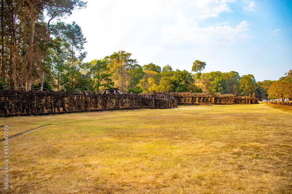 Fototapeta premium Piękny widok na świątynię Angkor Wat w Siem Reap w Kambodży.