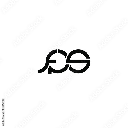 Fotografie fps letter original monogram logo design