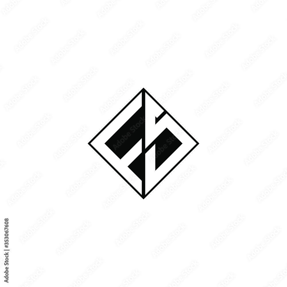 fs letter original monogram logo design fs letter original monogram logo design