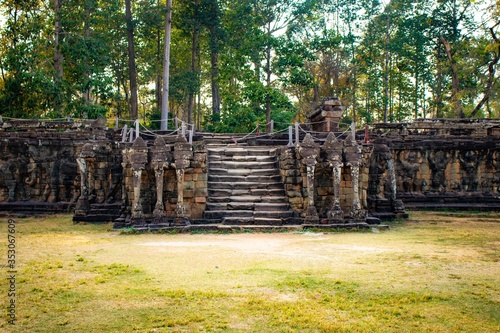 A beautiful view of Angkor Wat temple at Siem Reap  Cambodia.