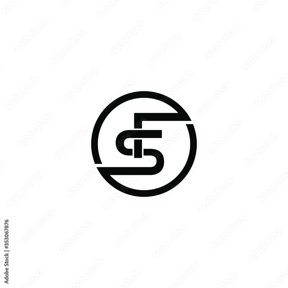 fs letter original monogram logo design fs letter original monogram logo design