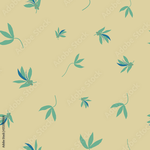 floral vector seamless repeat pattern