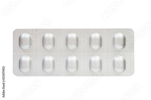 Pills blister isolated