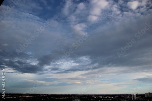 dark cloud almost night evening time 