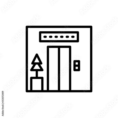 elevator line icon