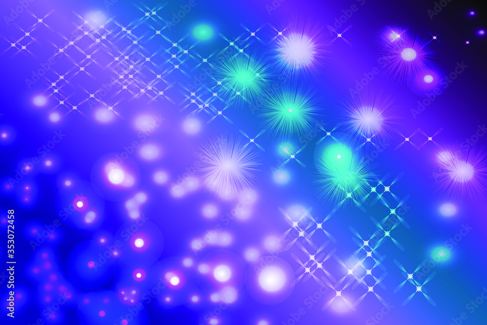 Fototapeta premium Vector bokeh galaxy background, used for various designs