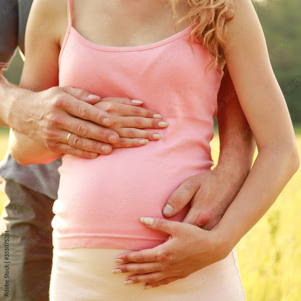 custom made wallpaper toronto digitalLoving pregnant couple in nature