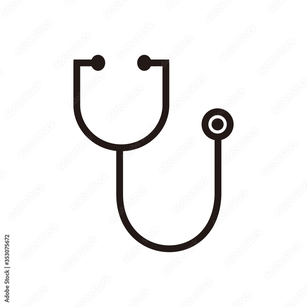 stethoscope icon vector illustration sign stethoscope icon vector illustration sign