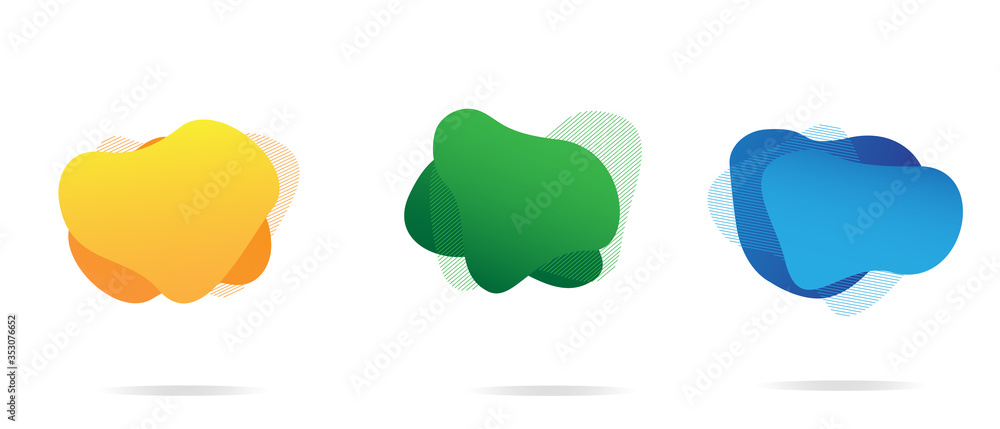 Modern abstract vector banner set. Abstract shapes composition. Dynamical colored forms and line. Vector illustration Modern abstract vector banner set. Abstract shapes composition. Dynamical colored forms and line. Vector illustration